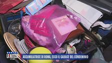 Accumulatrice di Roma, ecco il garage del condominio