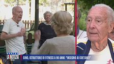 Gino, istruttore di fitness a 90 anni: "Insegno ai coetanei"