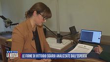 Le firme di VIttorio Sgarbi analizzate dall'esperta
