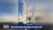 Paura ai Fori Imperiali, doppio crollo alla Torre dei Conti