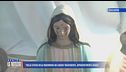 "Sulla statua della Madonnina un liquido trasparente, apparentemente acqua"