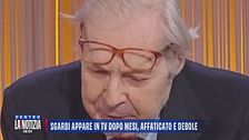 Sgarbi appare in tv dopo mesi, affaticato e debole