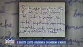 Il biglietto scritto da Giovanni il giorno prima di morire