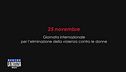 25 novembre - Giornata internazionale per l'eliminazione della violenza contro le donne