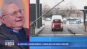 Don Dino, col la sua storica 500 rossa, benedice gli studi Mediaset
