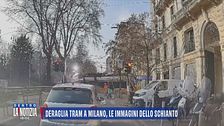 Deraglia tram a Milano, le immagini dello schianto