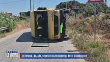 Mazara, scontro tra scuolabus e auto: 8 bimbi feriti