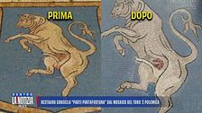 Restauro cancella "parti portafortuna" dal mosaico del toro