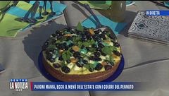 Pavoni mania, ecco il menu dell'estate con i colori del pennuto