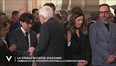 L'abbraccio di Mattarella a Christian Daprà