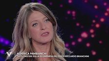 Federica Pambianchi e la lettera del figlio Riccardo Branchini