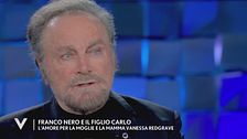 Franco Nero e Carlo Gabriel Nero e l'amore per la moglie e la mamma Vanessa Redgrave