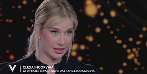 Clizia Incorvaia e la difficile separazione da Francesco Sarcina