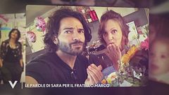 Le parole di Sara per il fratello Marco Bocci