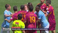 La moviola di Roma-Lazio: proteste, risse e cartellini rossi