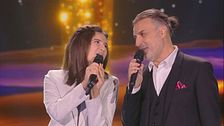Irene Sottilotta e papà Giuseppe in "Io canto"