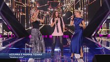 Azzurra Devalle, mamma Tiziana e Serena Brancale in "Anema e core"