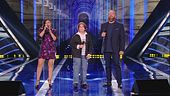 Andrea Montecolle, papà Fabio e Giusy Ferreri in "Mentre tutto scorre"