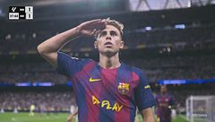 38' | Gol di Fermín (Real Madrid-Barcellona 1-1)