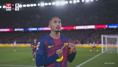 26' | Gol di Raphinha (Barcellona-Atletico Madrid 1-1)