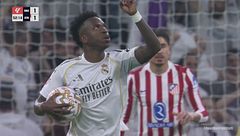 Vinicius Junior non sbaglia dal dischetto, Real-Atlético 1-1