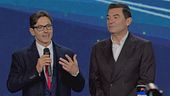 L'incontro di Pier Silvio Berlusconi e Max Giusti con i dipendenti di Mediaset