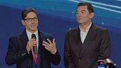 L'incontro di Pier Silvio Berlusconi e Max Giusti con i dipendenti di Mediaset