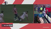 38' | Il Var inverte le ammonizioni tra Bellingham e Romero (Atletico Madrid-Real Madrid 0-0)