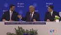 Pace e ricostruzione a Davos è Trump show