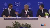 Pace e ricostruzione a Davos è Trump show