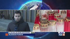 Incendio memoriale vittime di Crans