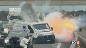 Assalto a portavalori paura in superstrada