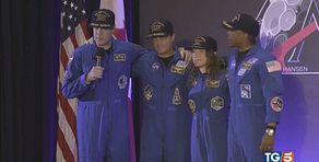 Accoglienza trionfale per equipaggio Artemis