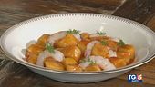 Gnocchi con gamberi e bisque