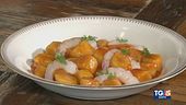 Gnocchi con gamberi e bisque
