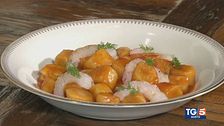 Gnocchi con gamberi e bisque