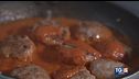 Polpette al pomodoro con spuma di patate