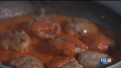 Polpette al pomodoro con spuma di patate