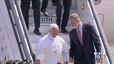 Il Papa tornato a Roma con l'aereo del re
