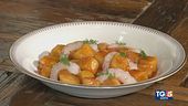Gnocchi con gamberi e bisque