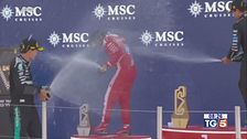 Prima vittoria in rosso per Lewis Hamilton