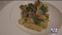 Pasta con carciofi e pecorino