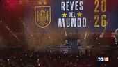 L'abbraccio di Madrid ai Campioni del mondo