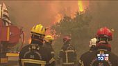 Fiamme e sfollati emergenza incendi