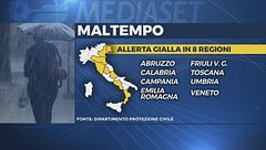 Allerta meteo, piogge e burrasche