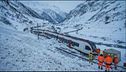 Valanga sul treno, paura in Svizzera