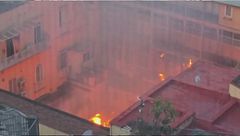 Il Sannazaro distrutto dalle fiamme