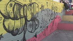 Il murale per Noemi, inno alla vita