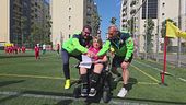 Michele, arbitro in sedia a rotelle