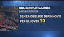 Over 70, carta d'identità a vita